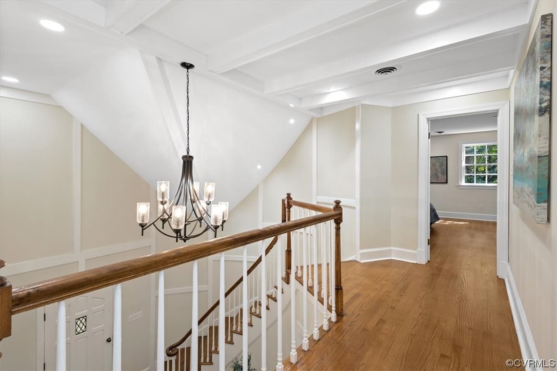 9349 Cardiff Loop Road North Chesterfield, VA 23236 - Photo 25 of 50 a view of a livingroom with wooden floor and staircase