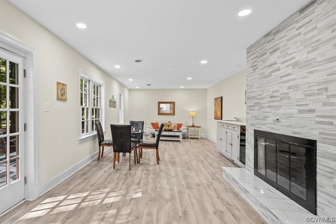 9349 Cardiff Loop Road North Chesterfield, VA 23236 - Photo 35 of 50 a living room with furniture and a fireplace