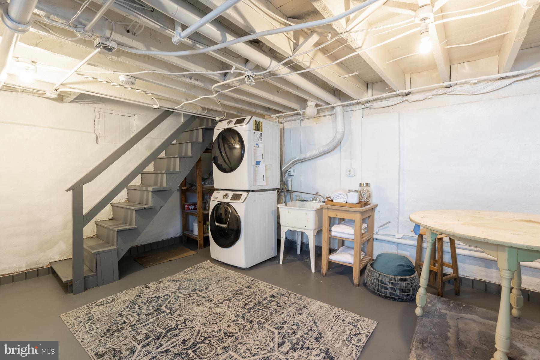 1239 Perry Street Northeast Washington, DC 20017 - Photo 30 of 36 Large basement with laundry