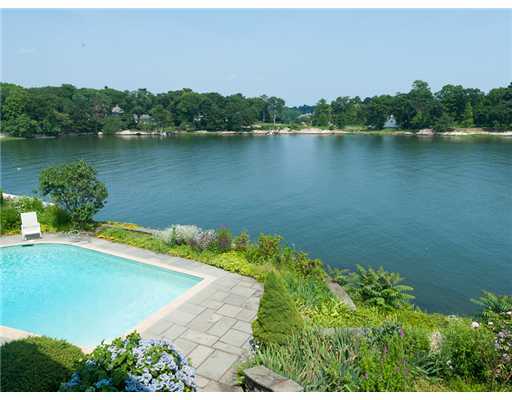 701 Steamboat Road Greenwich, CT 06830 - Photo 14 of 19 an aerial view of a house with a lake view