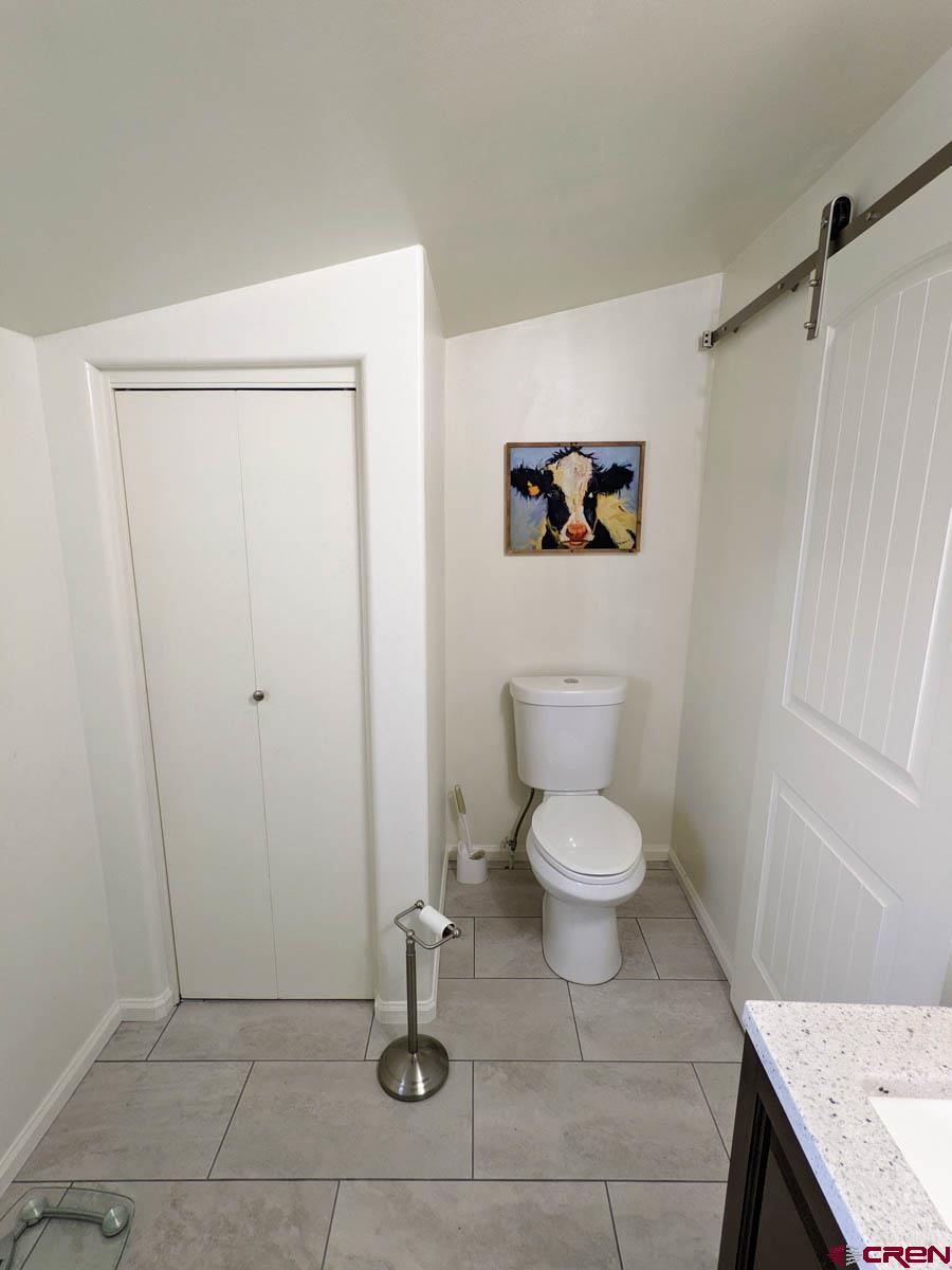 6733 2050th Road Delta, CO 81416 - Photo 16 of 32 a bathroom with a toilet a sink and mirror