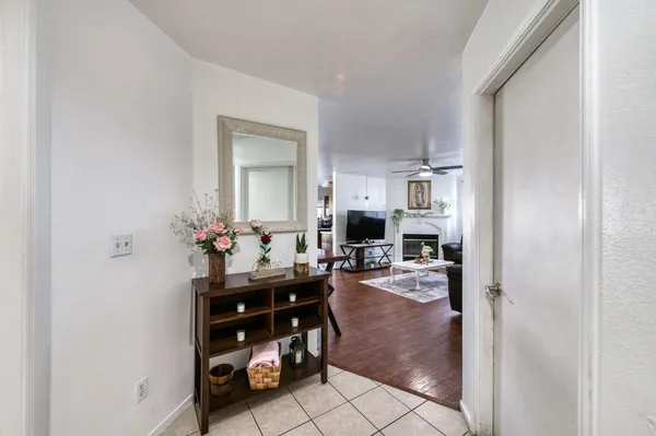 a view of a livingroom and dining room