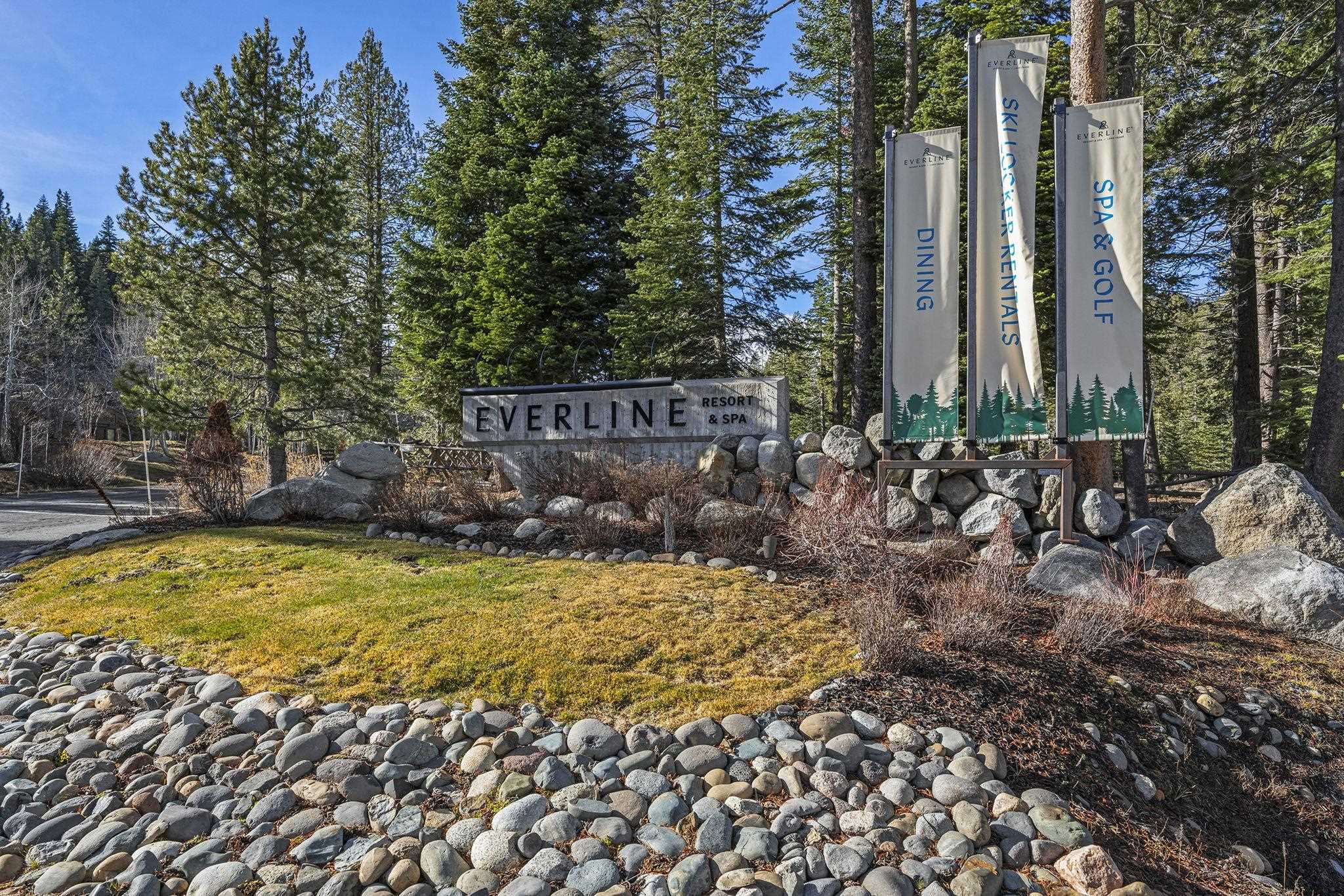 202 Hidden Lake Loop Olympic Valley, CA 96146 - Photo 15 of 28 a view of swimming pool with lawn chairs and plants