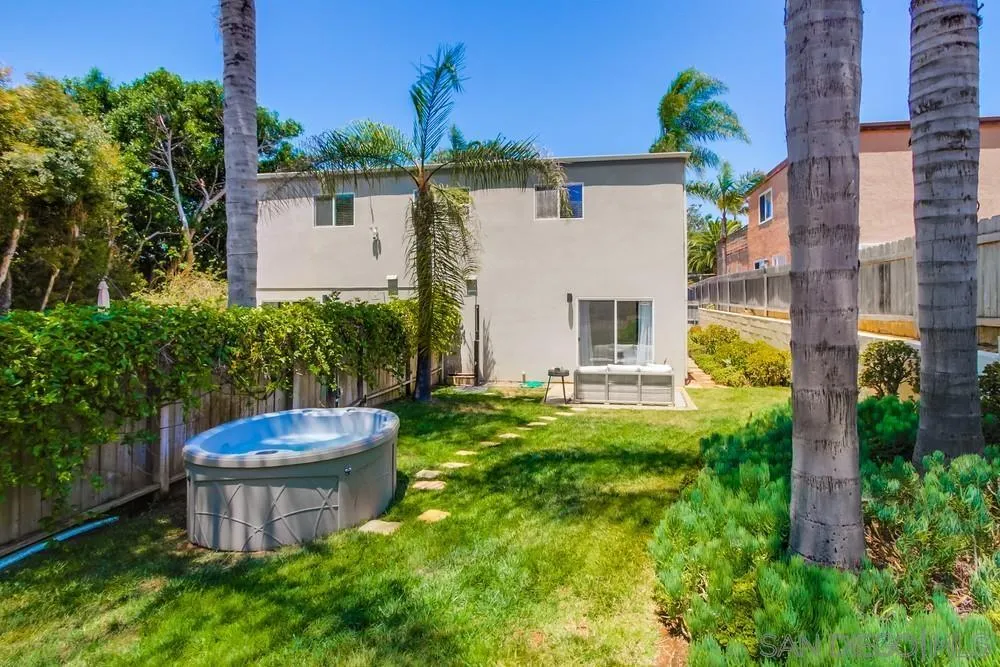 303-305 Sanford Street Encinitas, CA 92024 - Photo 39 of 41 a view of a backyard with plants and a small yard
