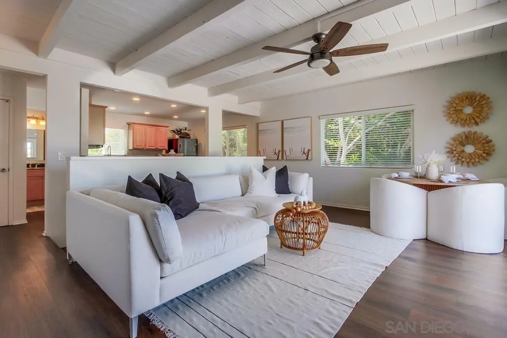 303-305 Sanford Street Encinitas, CA 92024 - Photo 5 of 41 a living room with furniture and a large window