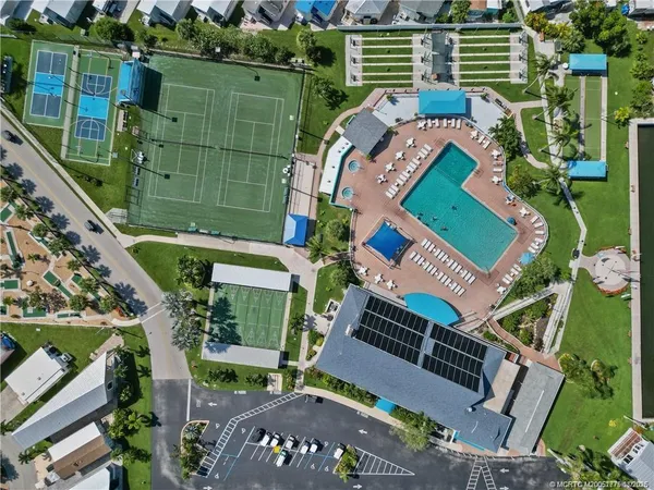 a view of swimming pool with a backyard