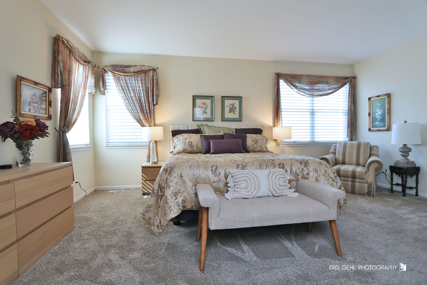 317 Sterling Circle Cary, IL 60013 - Photo 19 of 47 a bedroom with a bed and a window