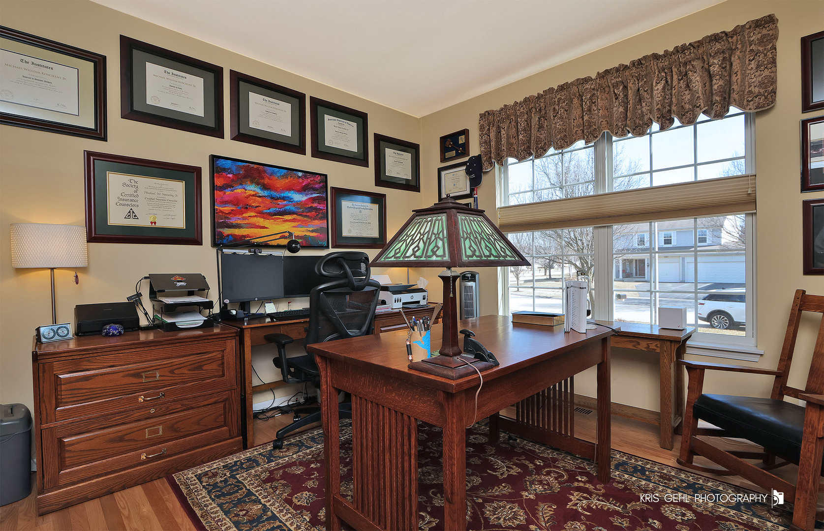 317 Sterling Circle Cary, IL 60013 - Photo 23 of 47 a view of a workspace with furniture and a window
