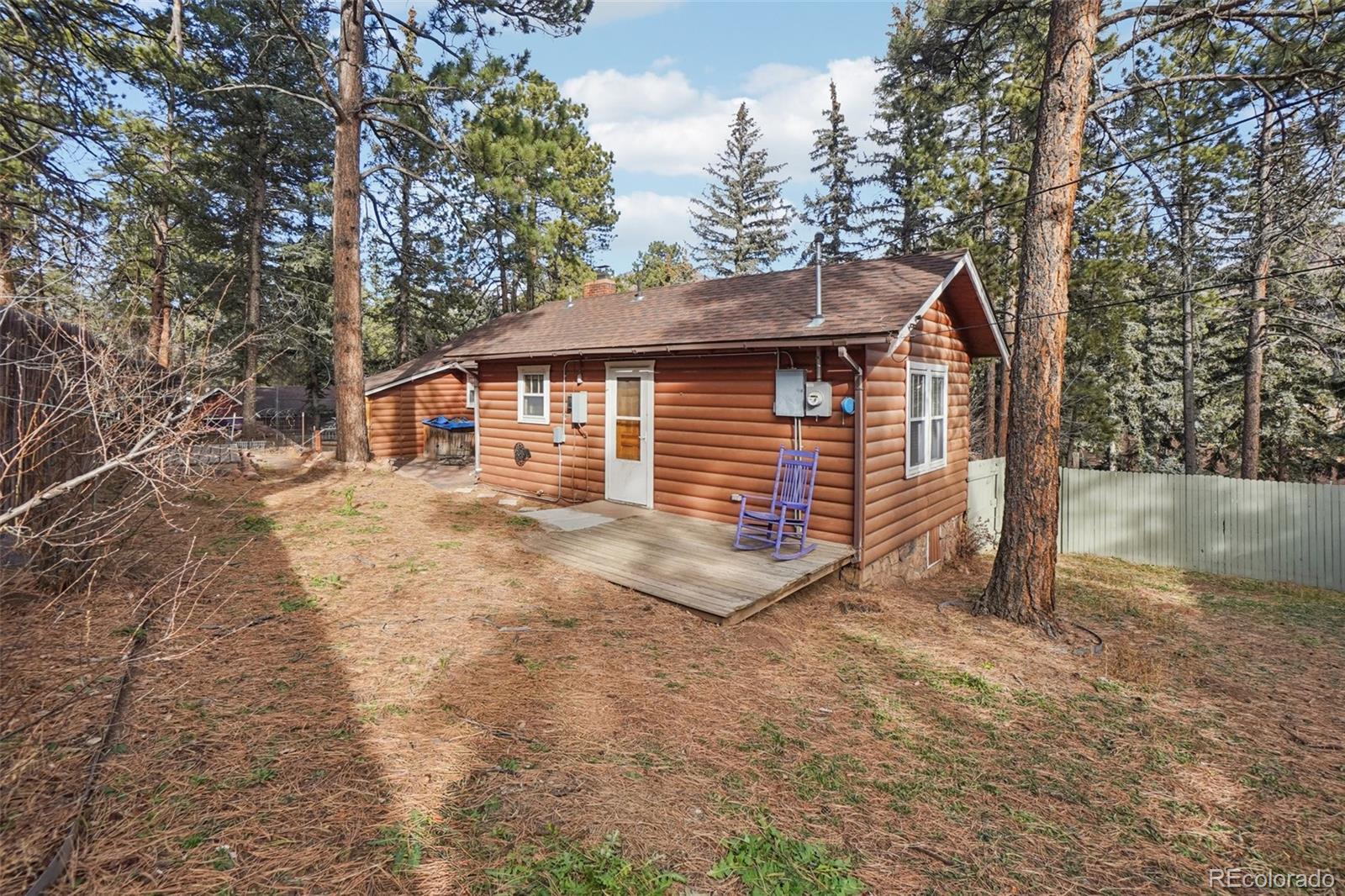 9025 Picabo Road Cascade, CO 80809 - Photo 25 of 44 a view of a house with a yard