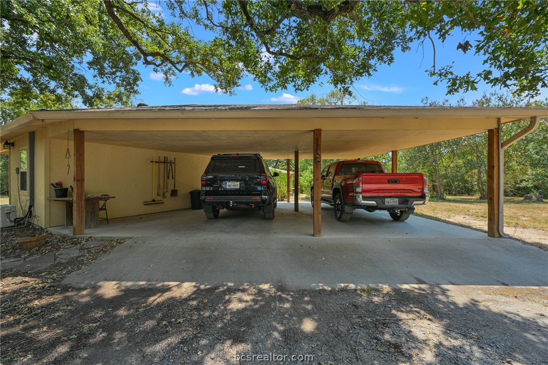 6422 Minter Spring Road College Station, TX 77845 - Photo 29 of 40 Oversize two car carport off the back of the bunk house