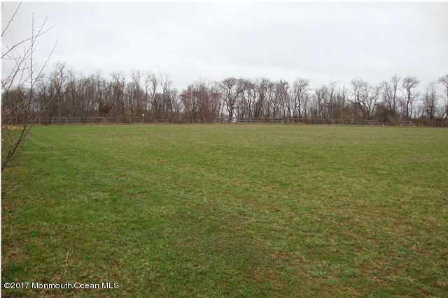 a view of outdoor space with green field and trees