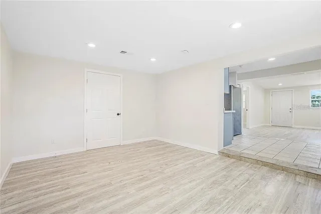 a view of an empty room