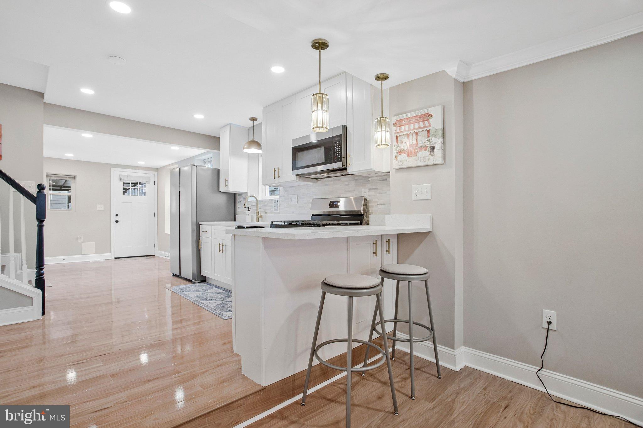 1102 Carroll Street Baltimore, MD 21230 - Photo 13 of 52 Modern kitchen with elegant finishes.