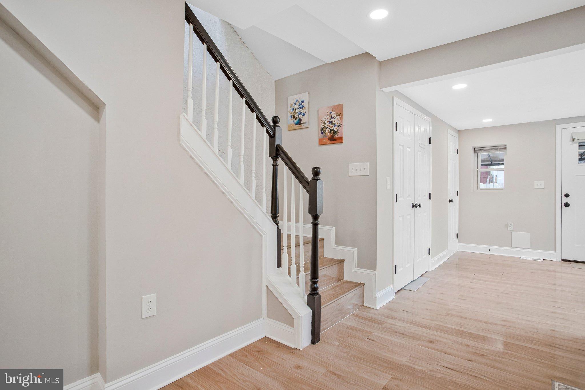 1102 Carroll Street Baltimore, MD 21230 - Photo 22 of 52 Bright and inviting entryway with stairs.