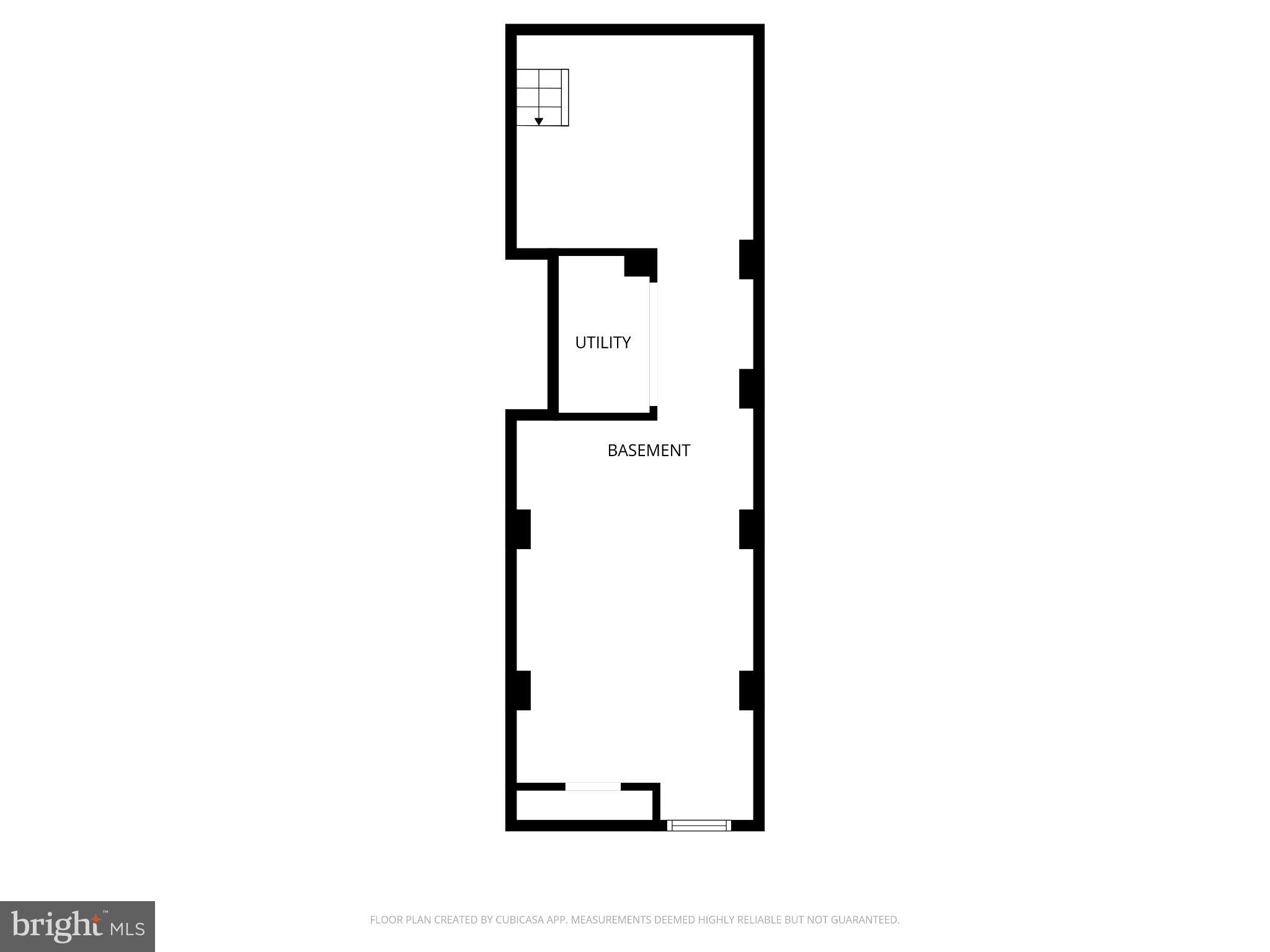1102 Carroll Street Baltimore, MD 21230 - Photo 52 of 52 Basement layout with utility space included.