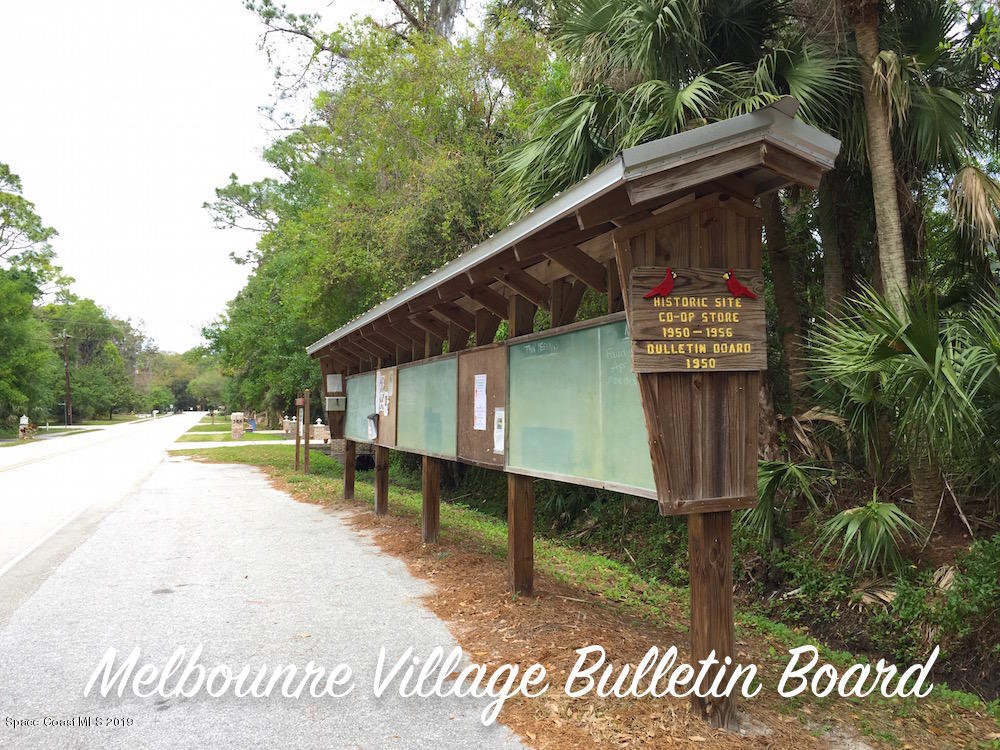 Xxx West Pine Road Melbourne, FL 32904 - Photo 9 of 10 07 Melbourne Village Bulletin Board