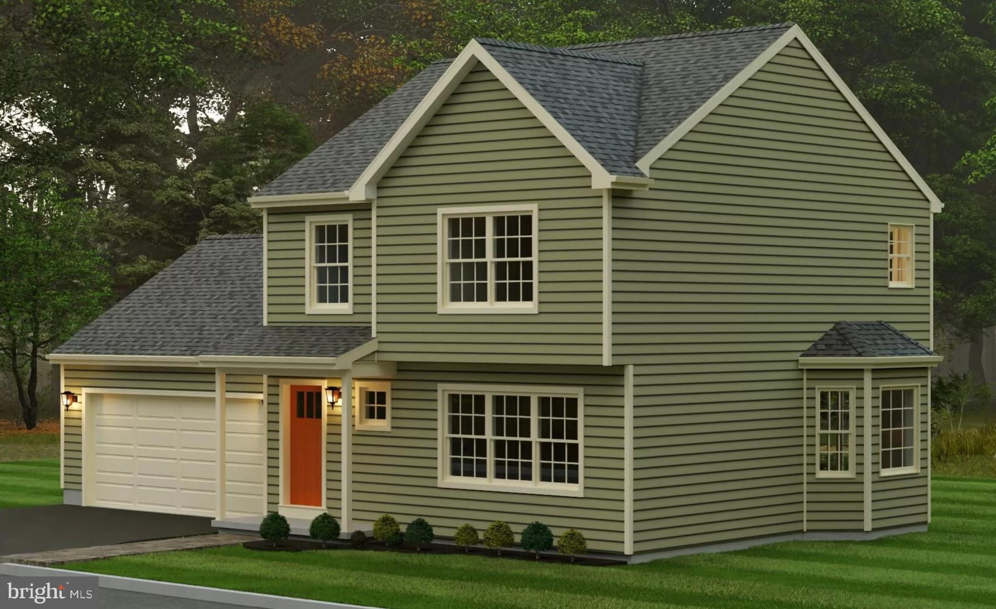 Heidel Road Robesonia, PA 19551 - Photo 3 of 16 a front view of a house with a yard and garage