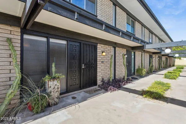 a front view of a house