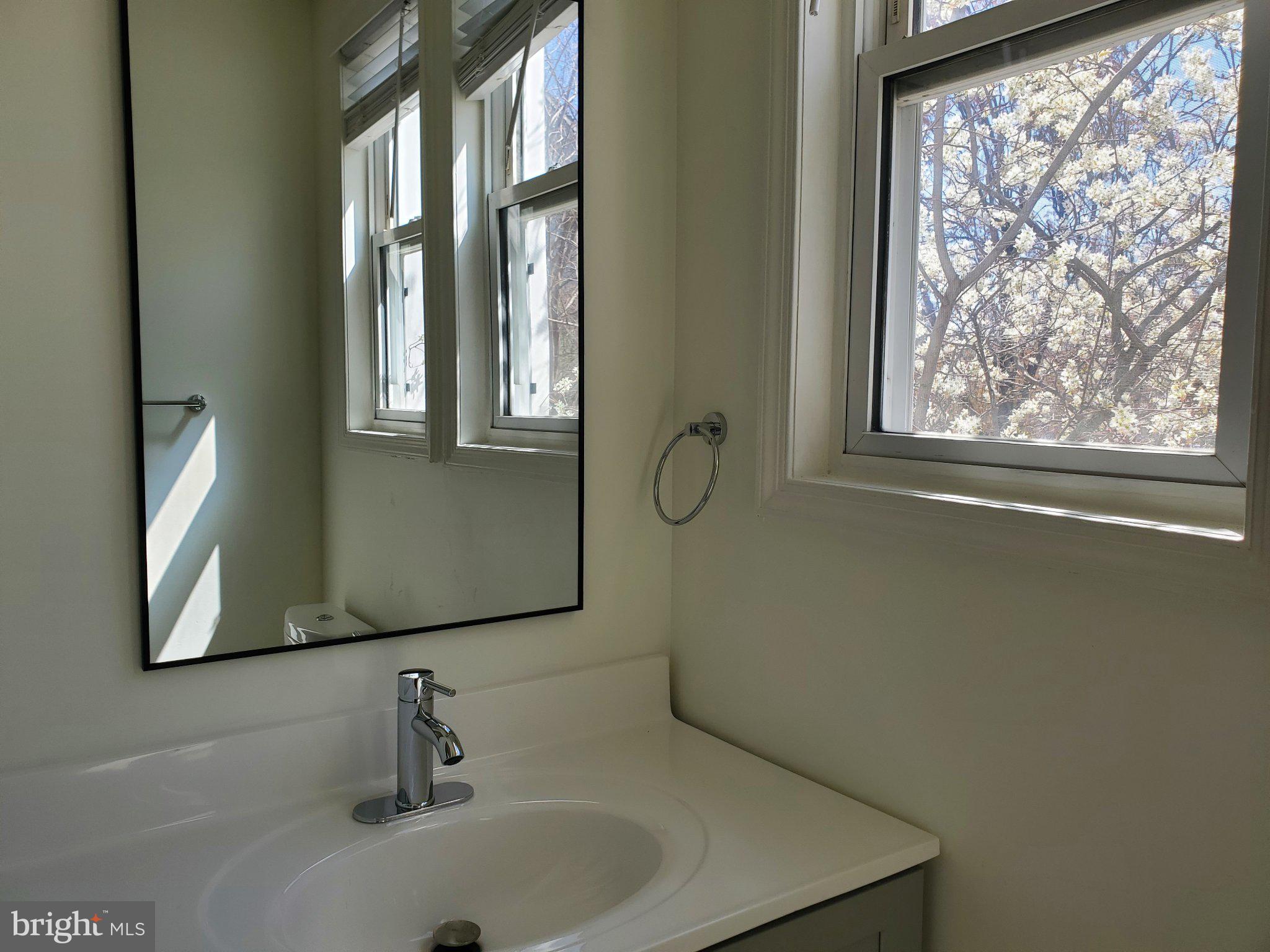 1200 D Street Northeast Washington, DC 20002 - Photo 18 of 35 a bathroom with a sink and a mirror