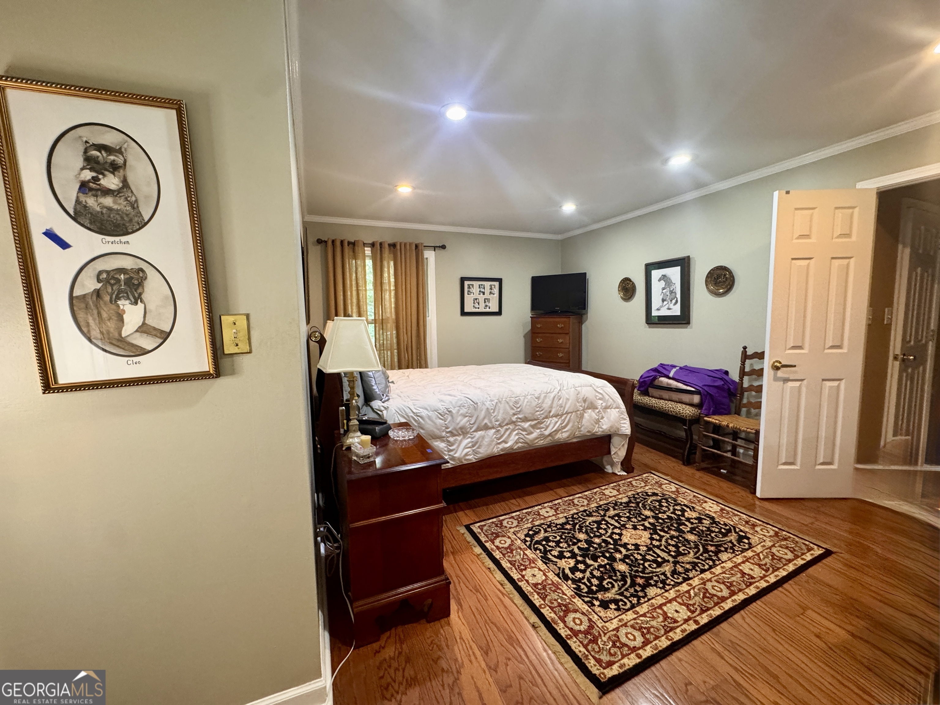 601 Cherokee Road LaGrange, GA 30240 - Photo 25 of 37 a bedroom with a bed and wooden floor