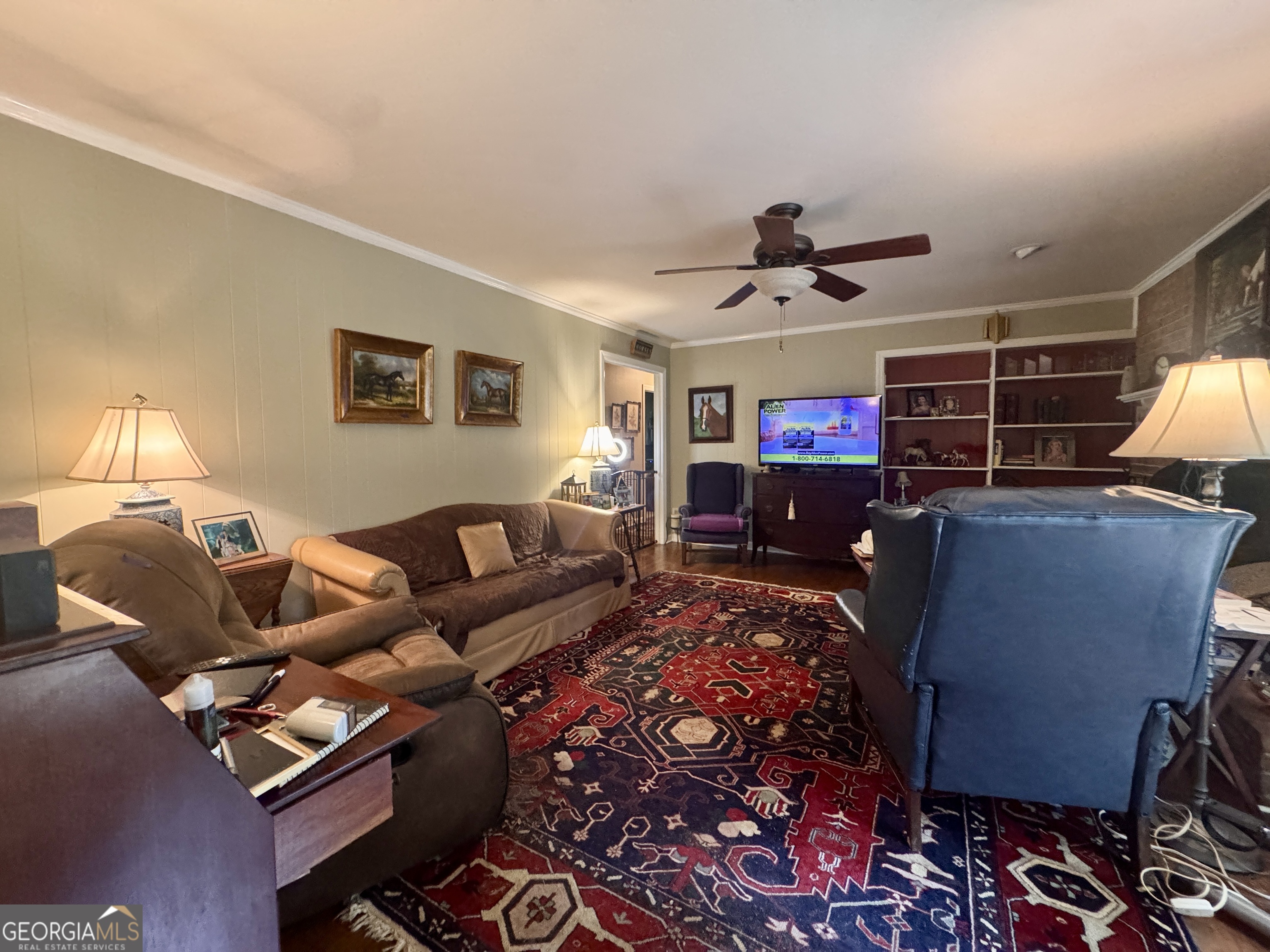 601 Cherokee Road LaGrange, GA 30240 - Photo 37 of 37 a living room with furniture a ceiling fan and a rug