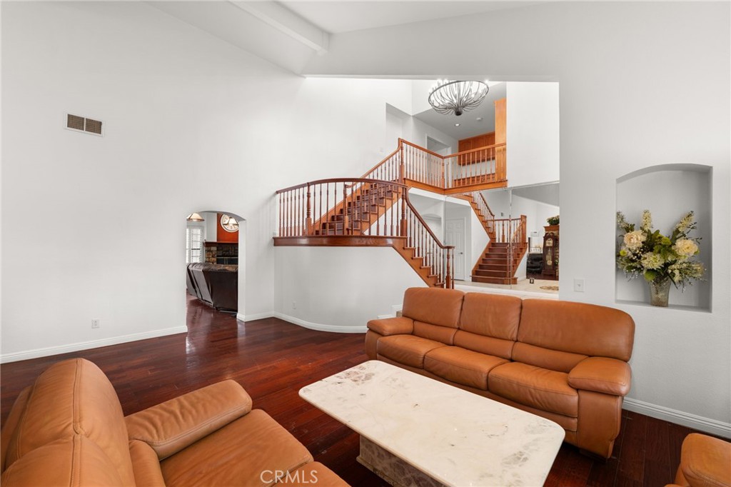 12732 Arena Drive Rancho Cucamonga, CA 91739 - Photo 11 of 61 a living room with furniture and wooden floor