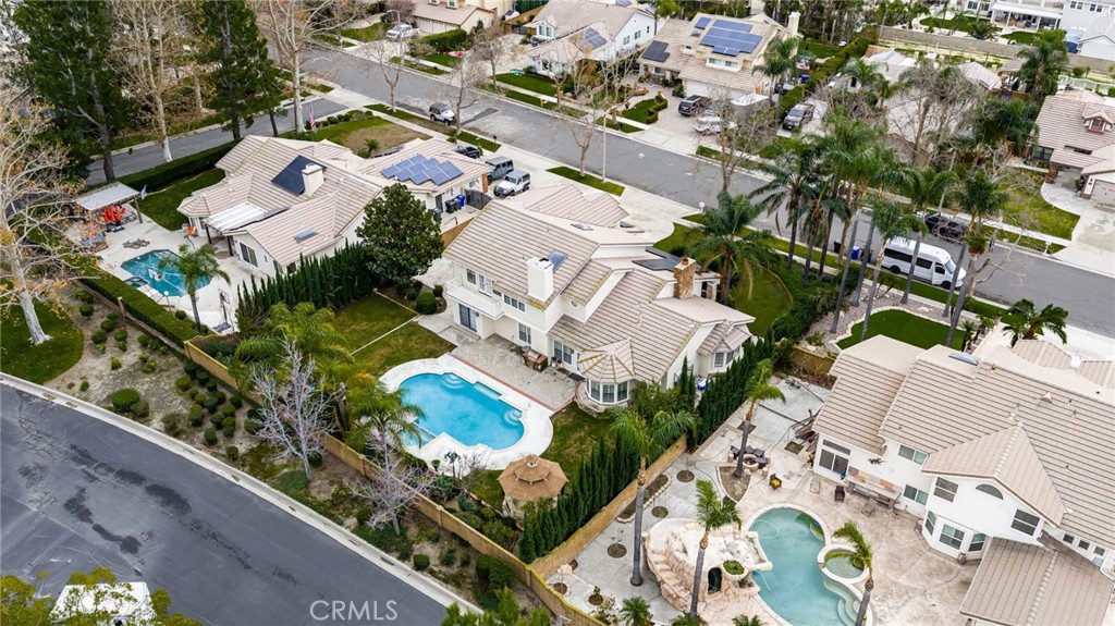 12732 Arena Drive Rancho Cucamonga, CA 91739 - Photo 61 of 61 an aerial view of a house with a yard and outdoor seating