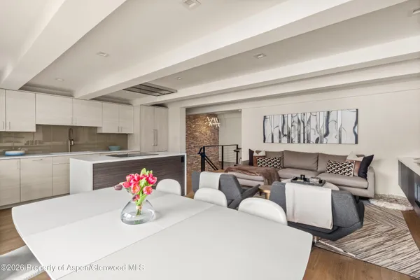 a very nice looking room with a table