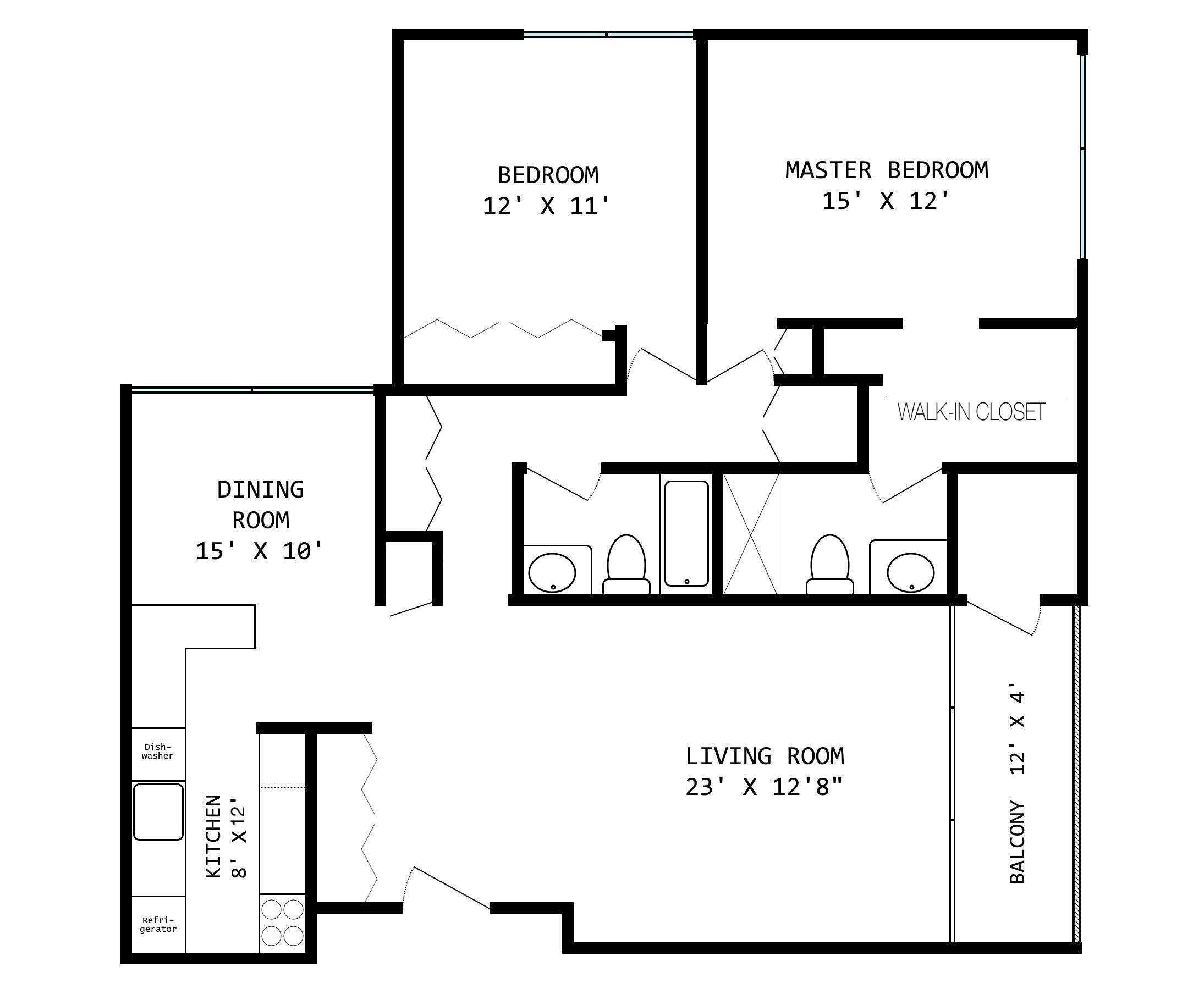 2124 Pauline Boulevard, Unit 205 Ann Arbor, MI 48103 - Photo 30 of 30 Pauline floorplan