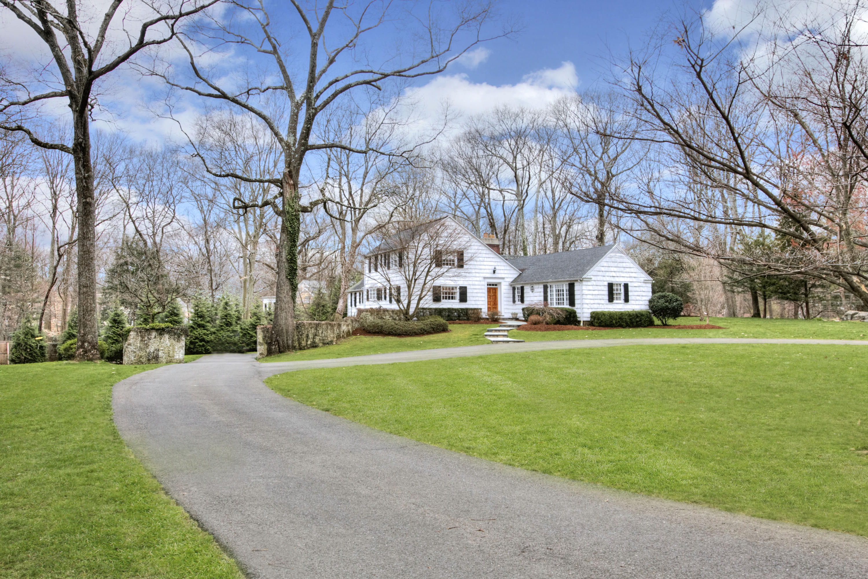 29 Stony Brook Road Darien, CT 06820 - Photo 23 of 24 a view of yard with swimming pool and green space