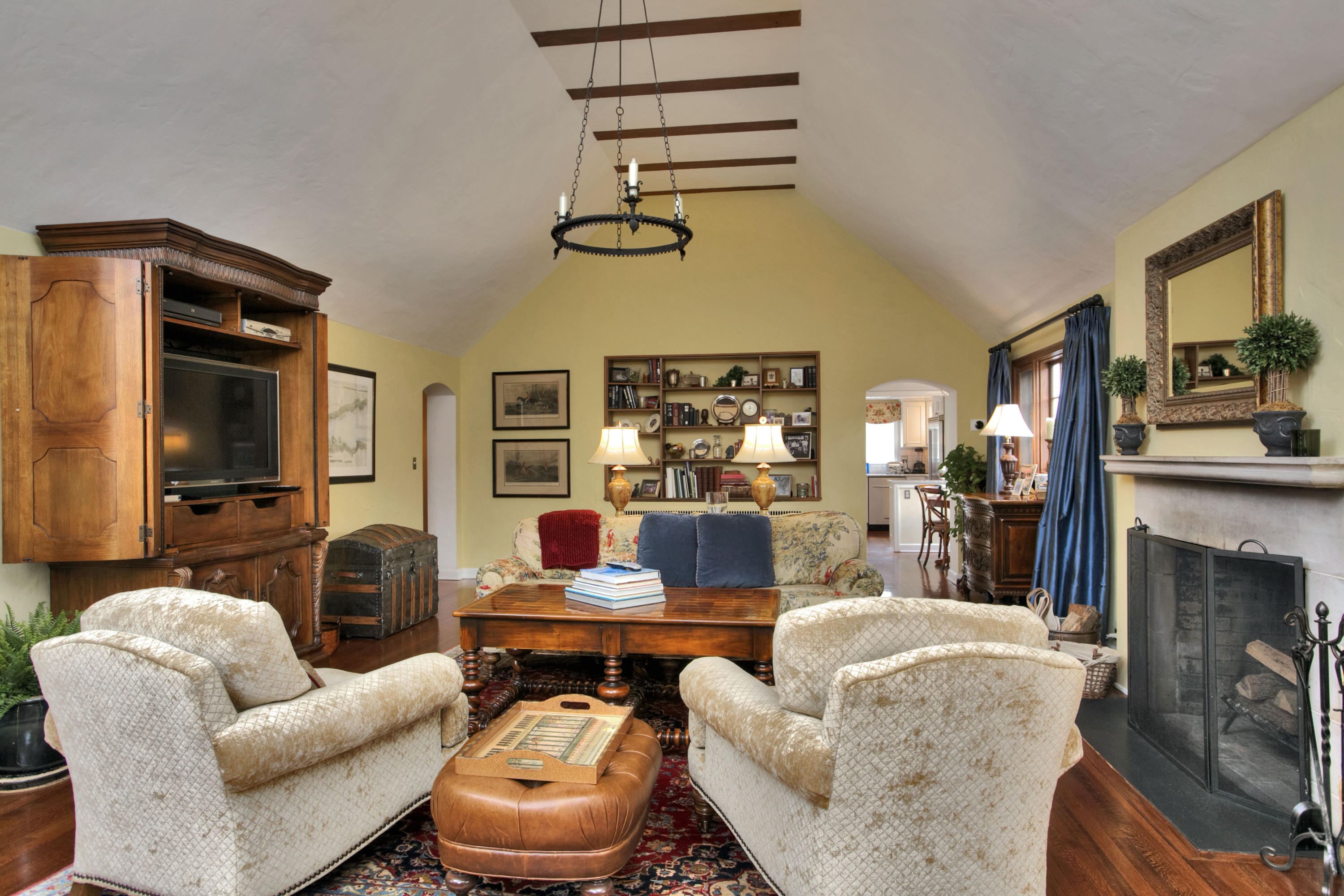 29 Stony Brook Road Darien, CT 06820 - Photo 5 of 24 a living room with furniture and a fireplace