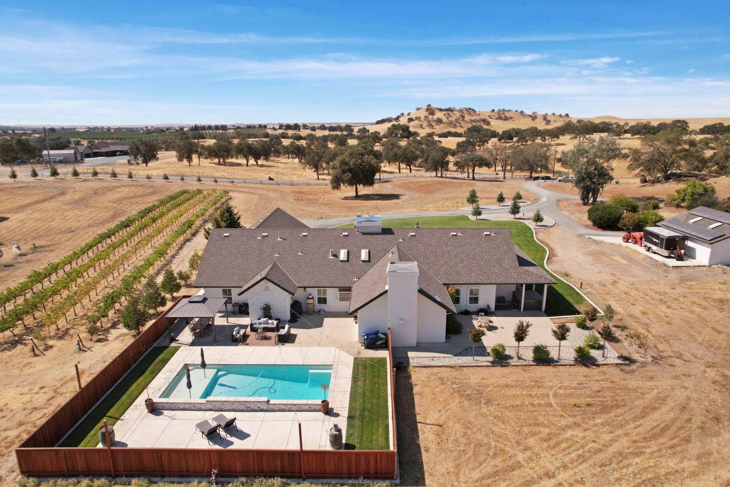 8779 Ospital Road Valley Springs, CA 95252 - Photo 9 of 80 an aerial view of a house