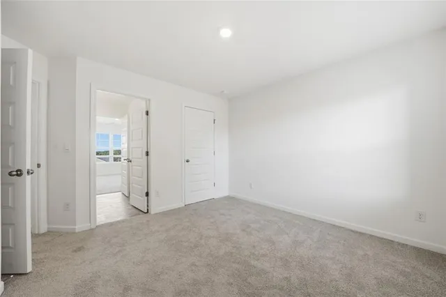 a view of an empty room