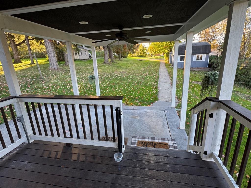 351 North Pitt Street Mercer, PA 16137 - Photo 8 of 39 a view of porch with wooden floor