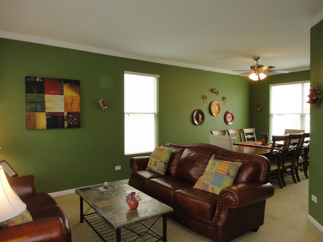 1407 Roth Drive Joliet, IL 60431 - Photo 8 of 25 a living room with furniture and a large window