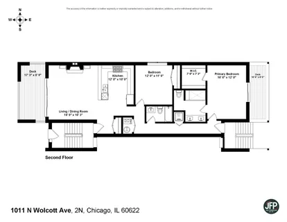 $615,000 | 1011 North Wolcott Avenue, Unit 2N, Chicago, IL 60622