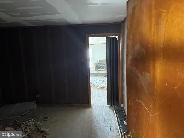 a view of a room with door