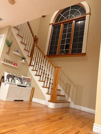 a view of entryway with stairs