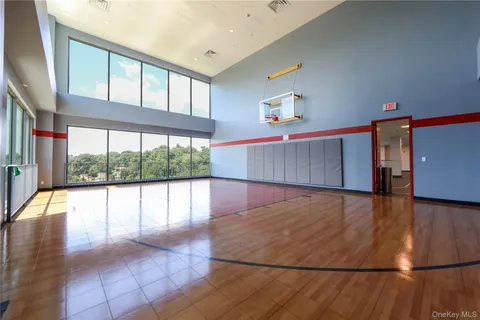 a view of a building with a yard