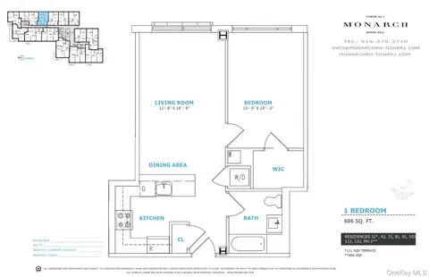 $415,000 | 701 Ridge Hill Boulevard, Unit 11J, Yonkers, NY 10710