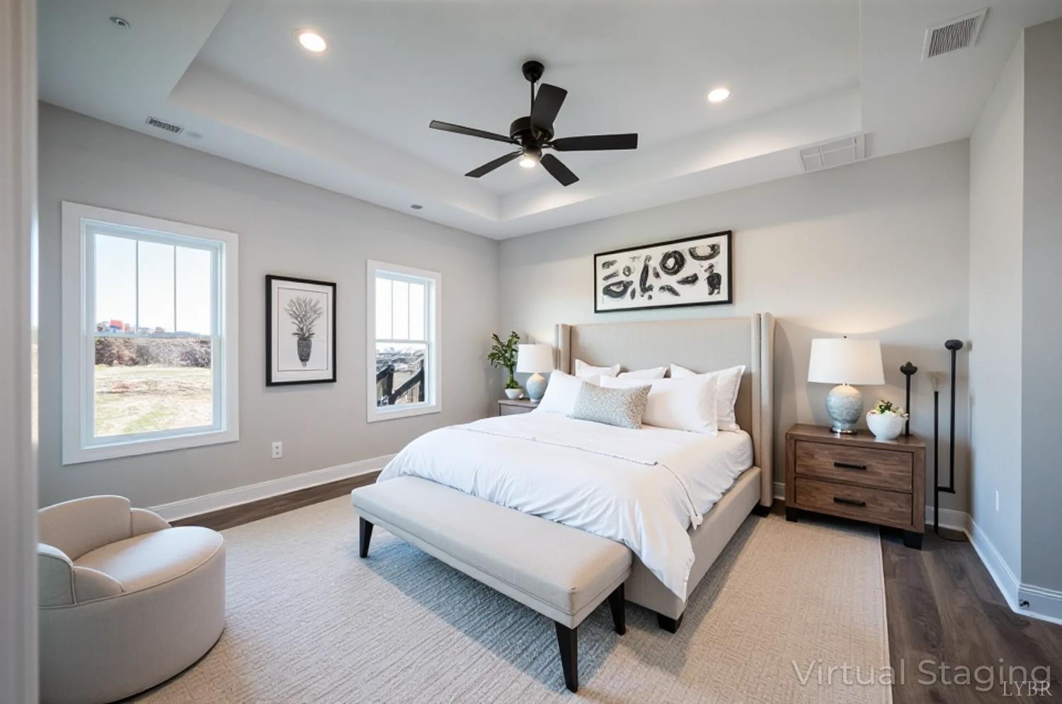 10402 Leesville Road Lynch Station, VA 24571 - Photo 27 of 45 a bedroom with a bed and a couch