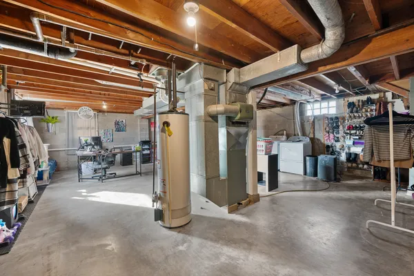 a view of storage and utility room