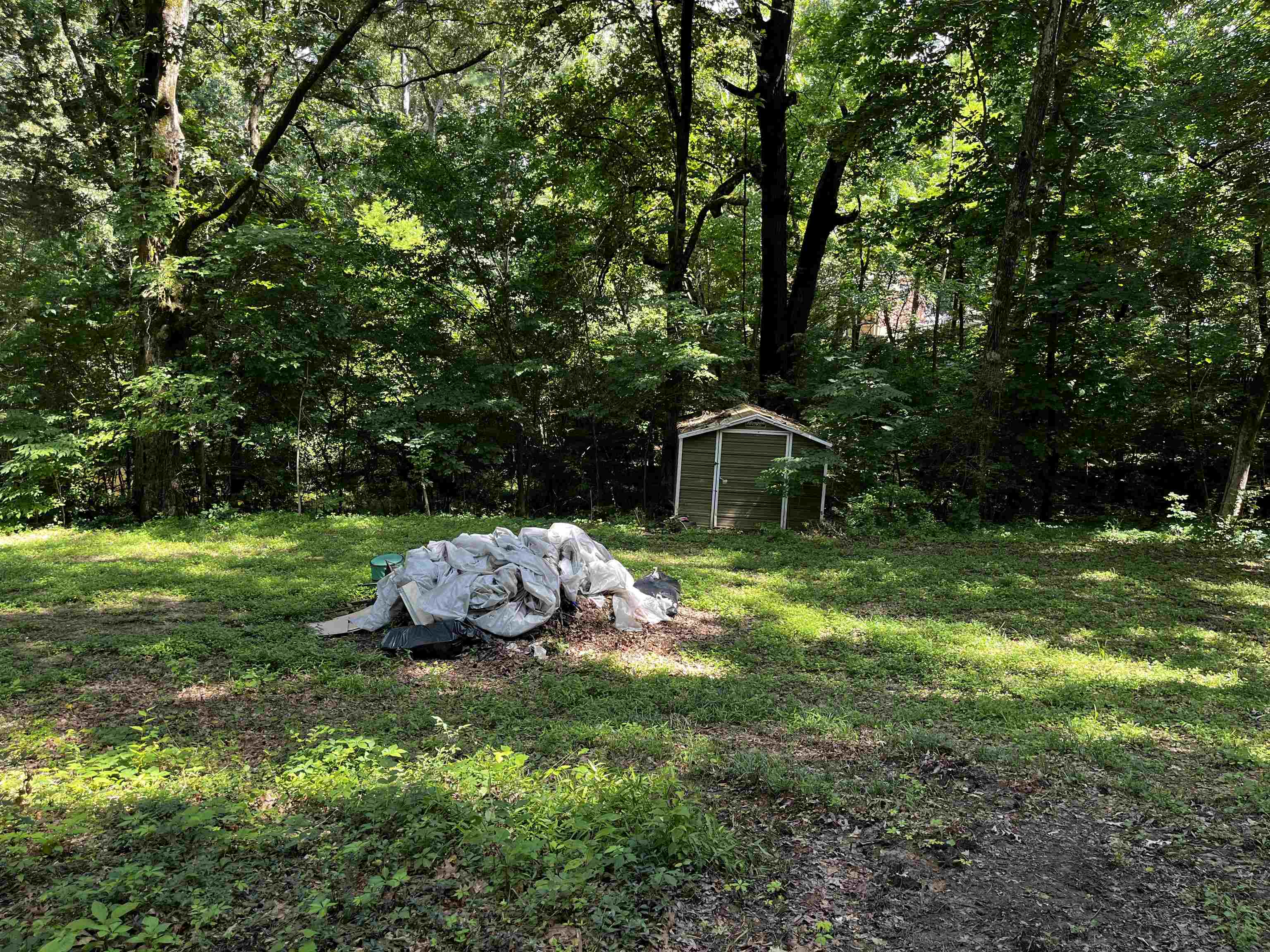 4258 Old Brownsville Road Memphis, TN 38135 - Photo 4 of 40 a backyard of a house with table and chairs