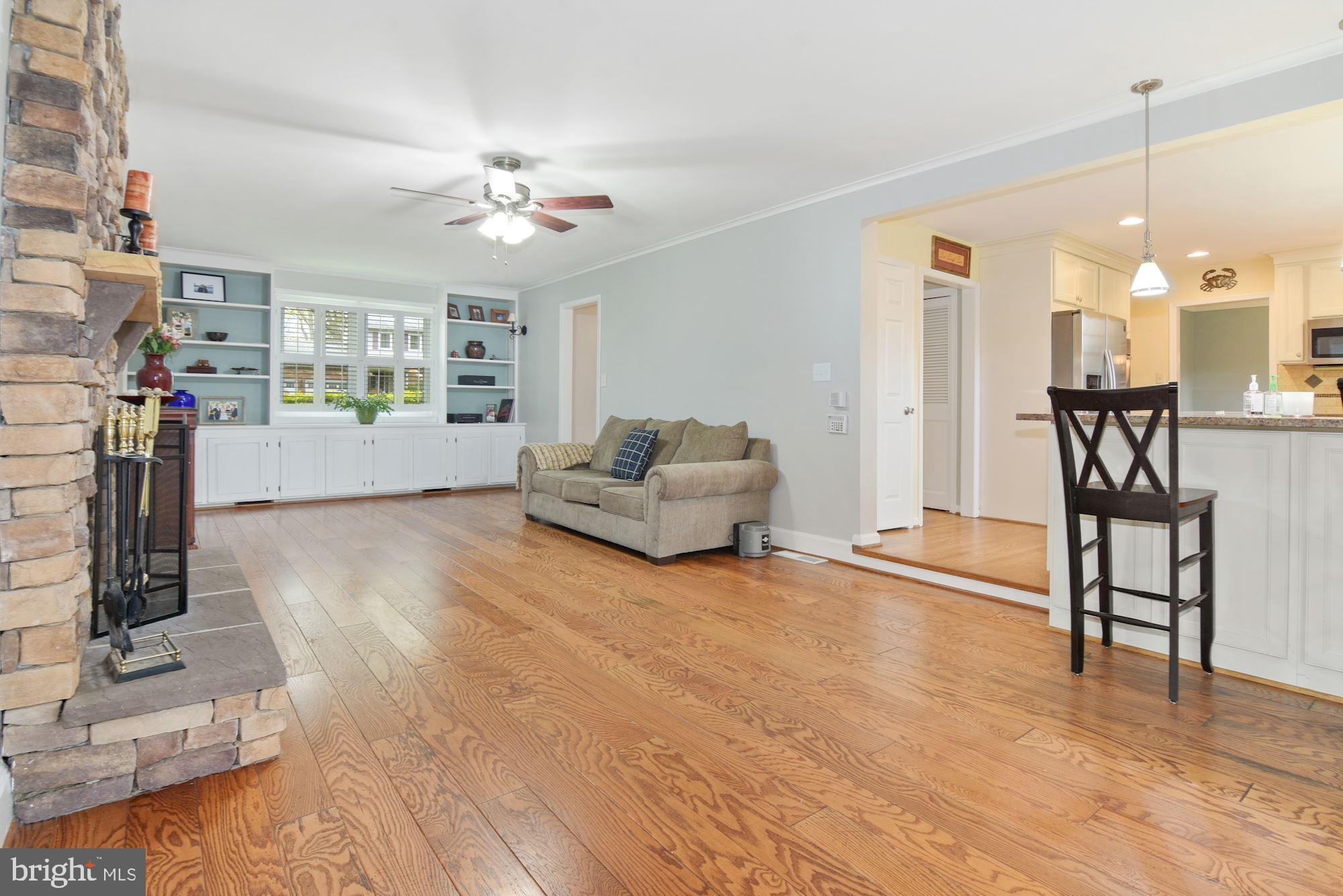 5 Emerson Road Severna Park, MD 21146 - Photo 11 of 77 Family Room with Built-In Shelves and Cabinets