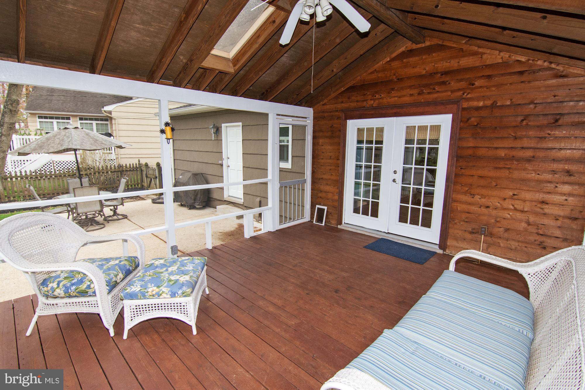 5 Emerson Road Severna Park, MD 21146 - Photo 49 of 77 Beautiful Screened Porch with Skylights and Fan