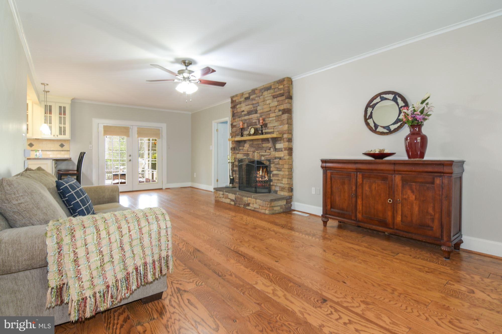 5 Emerson Road Severna Park, MD 21146 - Photo 9 of 77 Family Room with Stone Fireplace
