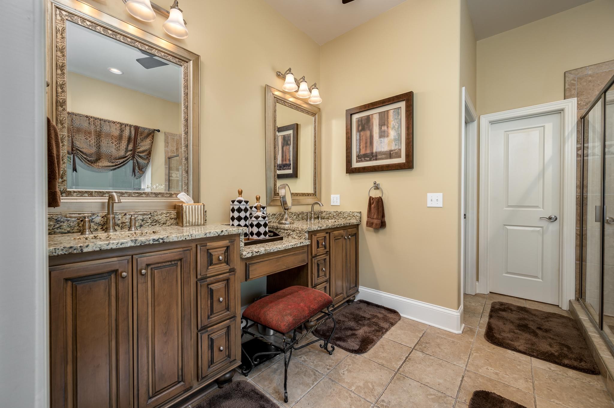 6201 Windrow Road Rockvale, TN 37153 - Photo 20 of 49 a bathroom with a granite countertop sink and a mirror