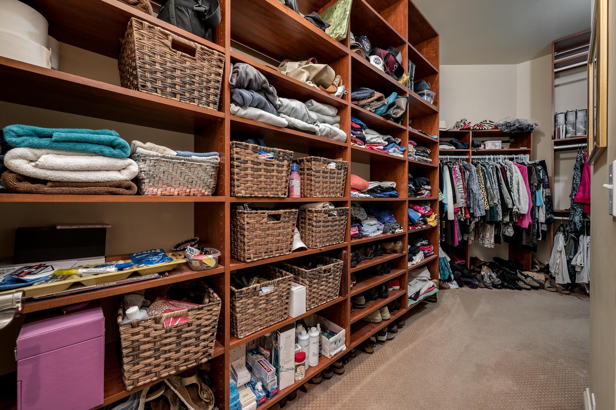 6201 Windrow Road Rockvale, TN 37153 - Photo 22 of 49 a view of walk in closet with clothes and shoes