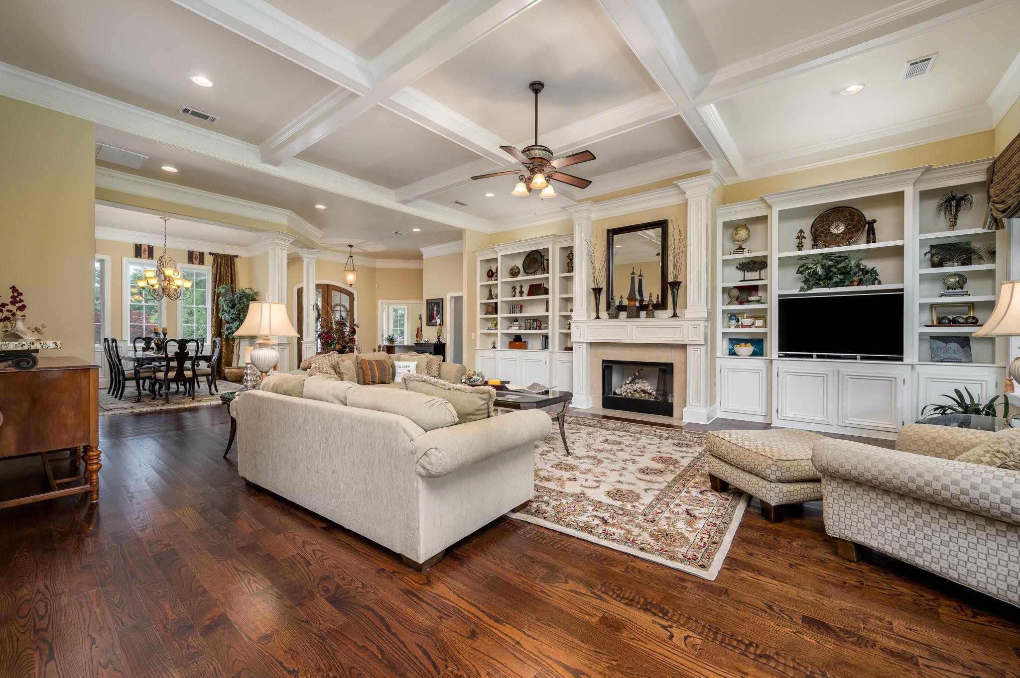 6201 Windrow Road Rockvale, TN 37153 - Photo 6 of 49 a living room with furniture fireplace and flat screen tv