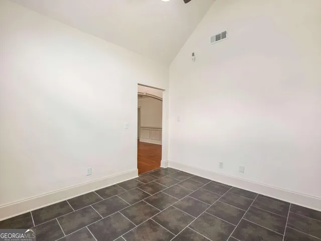 a view of an empty room